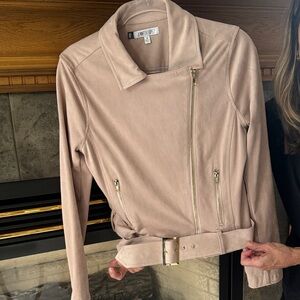 Andrew Marc Women's Beige Leather Jacket